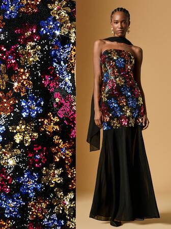 Briarwyn 女士时尚派对亮片拼接连衣裙