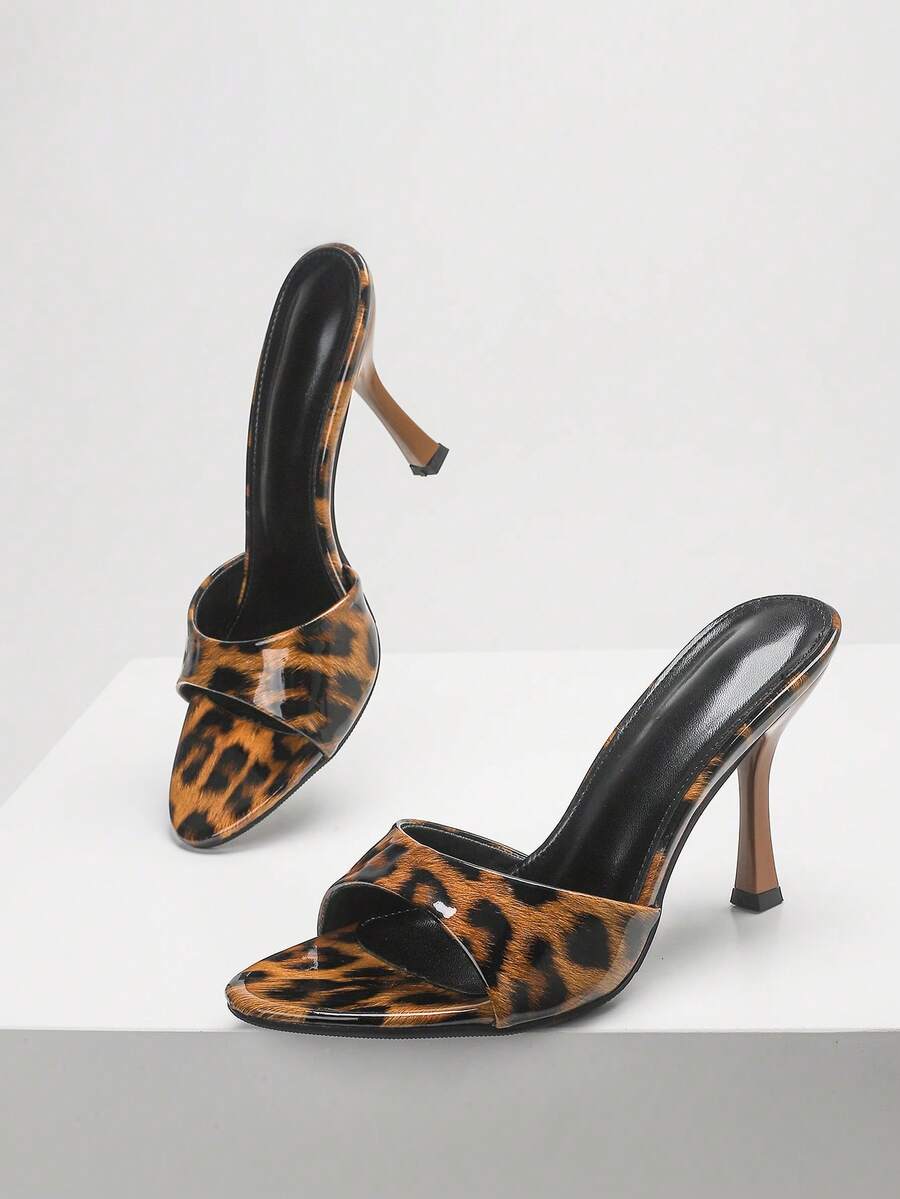 CUCCOO SZL Giày sandal cao gót mũi tròn màu trơn thời trang dành cho nữ, thích hợp cho dịp Giáng sinh. - Màu Khaki - Xem 1