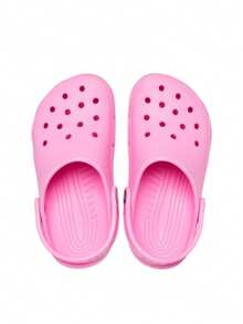 Crocs CLASSIC CLOG Kids' Clogs Lightweight Versatile Comfortable Garden Summer Shopping Pink 206991-6SW - Taffy Pink - View 2
