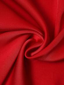 Franclia New Chinese Style Button Placket Short Sleeve T-Shirt, Casual Cropped Top - Red - View 6