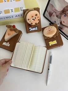 Joivida 可爱卡通食物造型挂式笔记本 - 卡哇伊口袋日记本，旅行配件，迷你便签本，女士礼物，美观日记本，可爱文具 - 彩色 - 查看 7