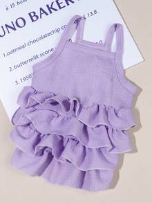 PETSIN 1 件涤纶蓝天白云吊带公主裙，淑女风连衣裙，时尚可爱芭蕾舞风格吊带裙，适合猫狗穿着，室内外均可穿着。 - 彩色 - 查看 8