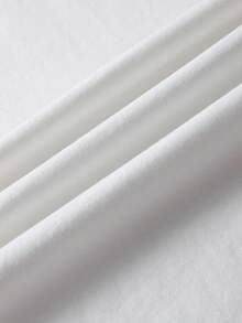 HELLO KITTY AND FRIENDS | SHEIN 女士休闲日常通勤趣味可爱卡通字母印花落肩宽松白色T恤，夏季 - 白色 - 查看 7