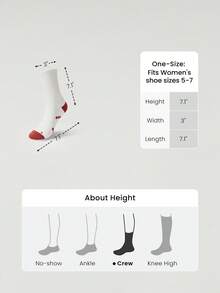 GLOWMODE 1 Pair Groundwork Water-Resistant Breathable Mesh Seamless Toe Compression Band Active Socks Medium High Impact Running Jogging Training Gym Workout