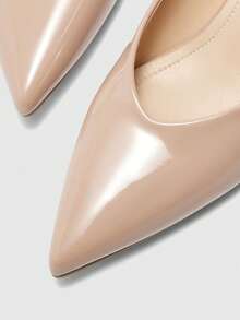 CUCCOO BIZCHIC Women's Pointed Toe Low Heel Classic Simple Basic Commute Work Party Pumps - Dusty Pink - View 8
