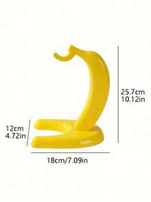 Joivida 1个锅架，创意黄色香蕉形挂钩，樱桃色放置挂钩，水果保鲜收纳香蕉形挂钩架，适用于客厅和厨房，家居用品