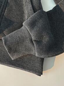 Glimmora New Women Zip-Up Sweatshirt, Gray Long Sleeve Jacket - Dark Grey - View 3