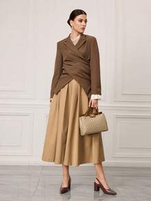 Sleekvia Women's Fashion Versatile Pointed Toe Pumps Valentine's Day - Brown - View 6