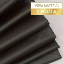 6 Pieces Elegant Disposable Black Tablecloth, Machine Woven, Perfect For Weddings, Bridal Showers, Birthdays, And General Gatherings. Easy To Clean Indoor Plastic Cover - Multicolor - View 6