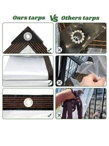 Waterproof Cloth, Rainproof Cloth RV Awning Expansion Link Windshield Transparent Rainproof Outer Account, With Windproof And Weather-Resistant, Durable Material, Essential For Outdoor RV In Rainy And Windy Weather, Camping, RV, Balcony, Garden Furniture, Greenhouse, And Winter Firewood Storage - Transparent - View 6