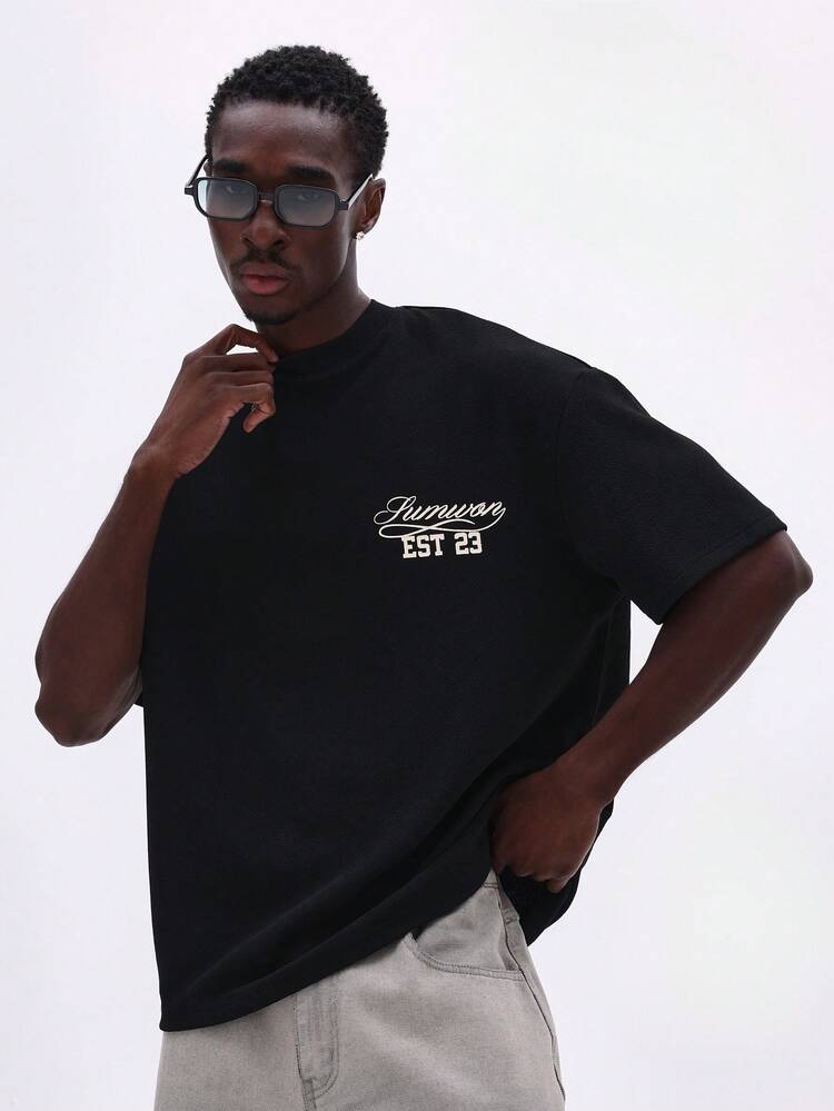 Graphic T-Shirt With Logo Print