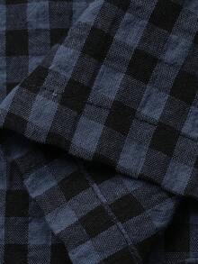 DAZY Tween Boy Cartoon Bear Print Long Sleeve Top And Plaid Pants Pajama Set Spring - Grey - View 8