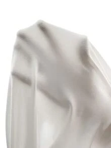 SHEIN PETITE High Neck Backless Mini Dress White Sexy Club , Petite Women - White - View 8