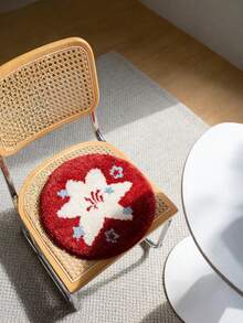 Joivida 奢华花卉图案坐垫 - 多功能加厚防滑垫，优雅实用，家居/办公礼品 - 彩色 - 查看 3