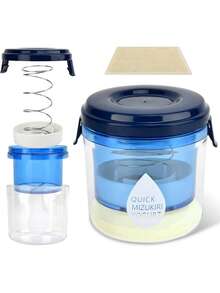 Yogurt Filter, Household Whey Separator, Kitchen Lid Round Container, Thickened DIY Yogurt Maker, Homemade Greek Cheese Maker - Blue - View 7