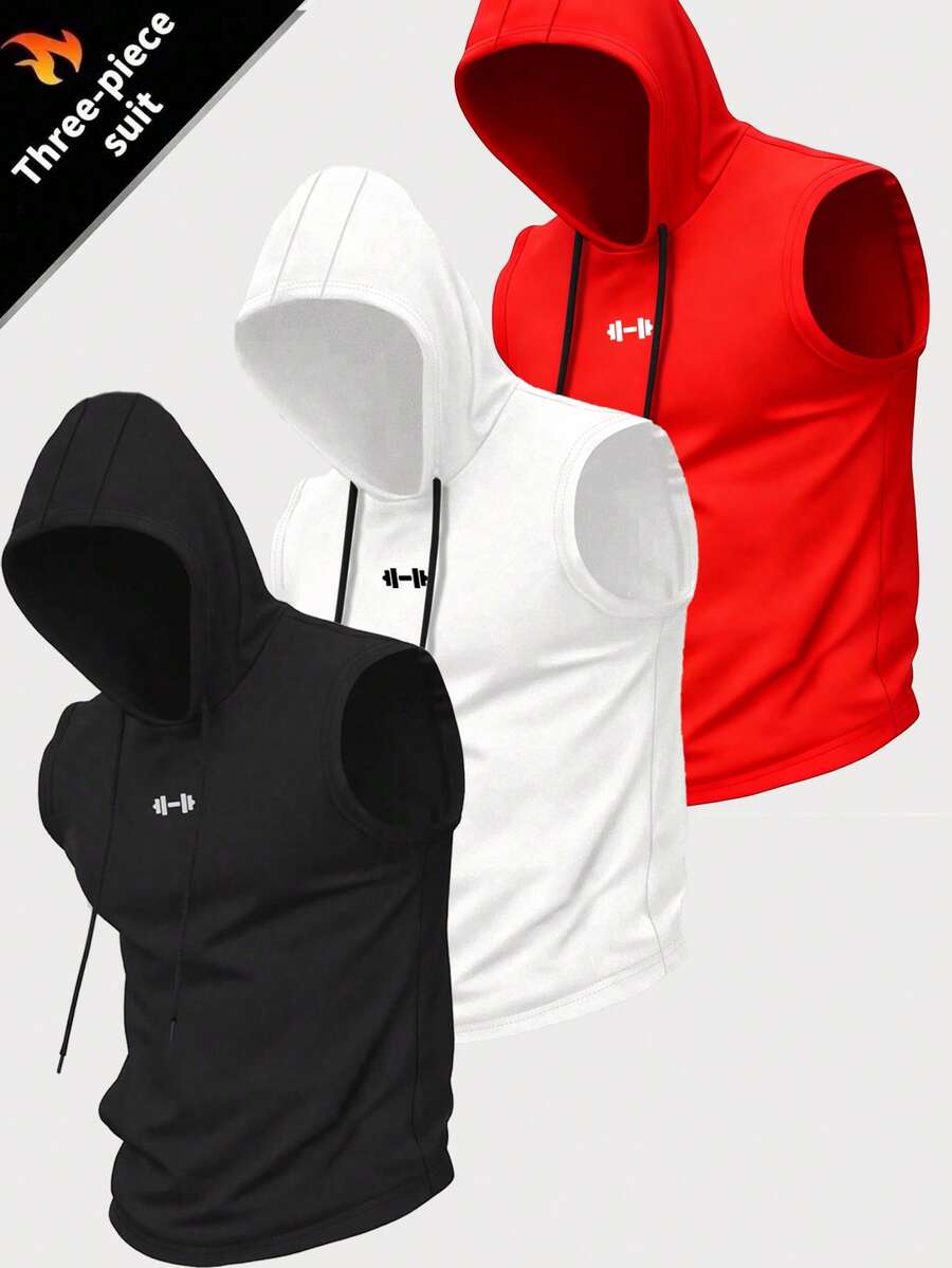 Manfinity Sport Corelite Áo tank top thể thao không tay tối giản màu trơn dành cho nam - màu đen - Xem 1