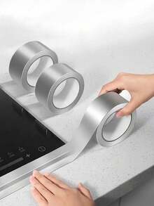 1 Roll Aluminum Foil Tape, Self-Adhesive Waterproof Caulk Strip For Bathtub Shower Seal, Bathroom Kitchen Repair - Multicolor - View 2