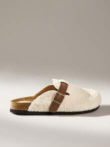 Solecia Boston Essential Clogs - Women's Flat Comfort Leather Footbed - Apricot - View 1