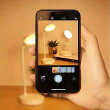 1pc Goose Neck Design 360° Adjustable Arm USB Lamp | USB Lamp | USB Powered | 3-Color (White/Neutral/Warm) Dimmable (Long Press To Adjust Brightness) | Can Be Used As Phone Holder | LED Eye-Care Study Office Desk Lamp | Home Lighting Desk Lamp | Nightlight | Atmosphere Decor Lamp - one-size - View 3