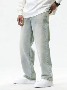 Claim Dot Quần jeans ống đứng nam, phong cách thường ngày, phù hợp đi làm và dạo phố. - Rửa nhẹ - Xem 5