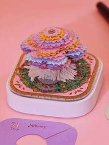 Joivida New Sticky Note Paper Sculpture Desk Calendar, Creative Holiday Gift, Panoramic Colorful Treehouse Paper Sculpture Model Decoration, Perfect For Gifts And Holiday Presents