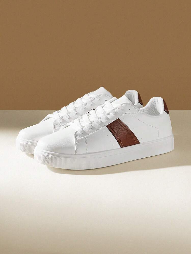 CUCCOO EASI Men's Lace-Up Design Casual Comfortable Sneakers, Versatile For Daily Wear