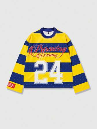 Street Life T-shirt à manches longues de mode de rue, hauts assortis pour couple