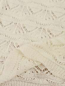 MOTF PREMIUM TOP DE PUNTO CALADO SIN MANGAS CON RIBETE DE CONTRASTE - Albaricoque - Ver 7