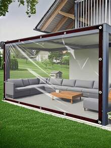 Waterproof Cloth, Rainproof Cloth RV Awning Expansion Link Windshield Transparent Rainproof Outer Account, With Windproof And Weather-Resistant, Durable Material, Essential For Outdoor RV In Rainy And Windy Weather, Camping, RV, Balcony, Garden Furniture, Greenhouse, And Winter Firewood Storage - Transparent - View 8