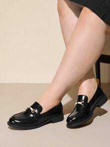 CUCCOO CURVES Women's Versatile Fashion Wide Fit Flat Shoes For Daily Wear