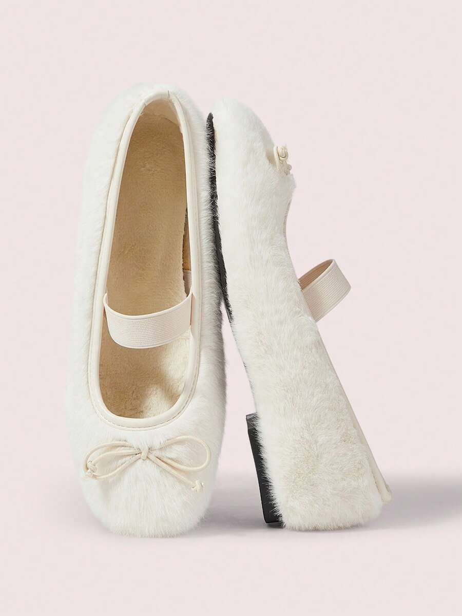 CUCCOO DOLLMOD French Flat-Bottomed Gentle Fairy Ballet Shoes Women's New Summer Evening Breeze Temperament Bow Beanie Shoes - Beige - View 1