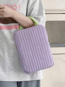 Zazumi 1pc, Dopamine Style Student Tablet Bag, Cute Handheld Tablet Case, Tablet Case, 11 Inch/13 Inch Computer Case Case, Folder Laptop Case, 11 Inch/13 Inch Portable Handbag, Suitable For Office Computers And Laptops, Suitable For Women, Girls, And College Students, Tablet Case 9-14 Inches, Shock Absorber Case, Valentine's Day Gift - Multicolor - View 6