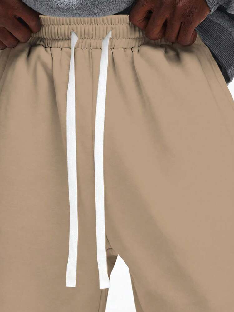 Loose Fit Sweatpants With Drawstring Waist