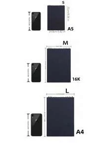 1 Pack 30-Sheets ,Sketch Book, Top Spiral Bound Sketch Pad, Acid Free Art Sketchbook Artistic Drawing Painting Writing Paper For Adults Beginners Artists, Back To School, School Suplies,Sketch Book,Drawing Book,Kids Toys Valentine DAY, Valentines Wedding, - Black - View 9