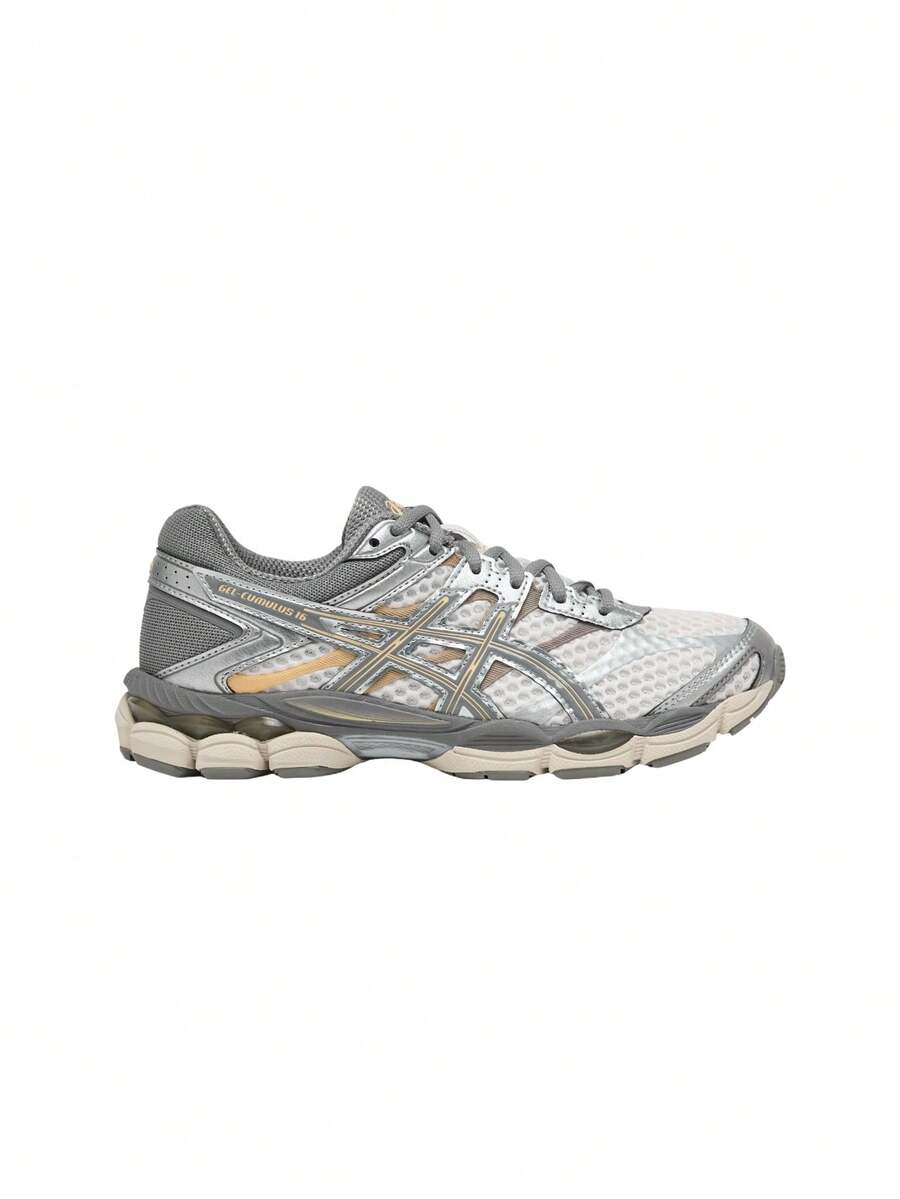 Asics Gel-Cumulus 16 Unisex Sportstyle Shoes And Sneakers Cream / Clay Grey 1203A733 - CREMA/GRIS ARCILLA - Ver 1