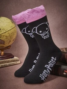 HARRY POTTER X SHEIN Women Crew Socks - Multicolor - View 1