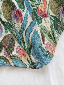 Soleia 女士度假休闲优雅复古郁金香花卉串珠链条吊带背心，适合海滩、海边、性感约会、海滩度假、假日、下午茶、婚礼季、海滨邮轮度假、都市度假、波西米亚风度假、音乐节等场合，可内穿或外穿，四季皆宜，通勤束身衣女式上衣，热带风情度假上衣 - 彩色 - 查看 3