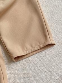 PrepCrw Young Boys' Loose Fit Embroidered Pants, Casual Style - Khaki - View 5