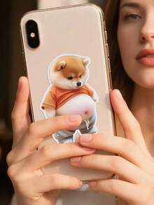 POKOJA LAND Adesivi 3D carini, adesivi decorativi per feste con cani da spremere sulla pancia, adatti per ragazze, adolescenti, adulti, bomboniere, cover per telefono, scrapbooking, planner, diari, computer, laptop, regali - Multicolore - Visualizzare 7