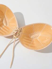 NudeFit 1片装女士自粘交叉胸贴 - 杏色 - 查看 6