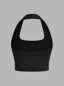 SHEIN EZwear 3件套女士休闲露脐吊带背心套装 - 彩色 - 查看 6