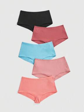 5pcs/Pack Basic High Elasticity Briefs