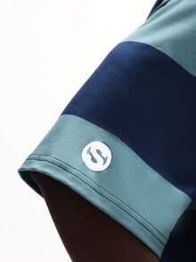SUMWON Oversized Short Sleeve Crew Neck T-Shirt With Horizontal Stripes Relaxed Fit Casual Summer Top - Multicolor - View 7