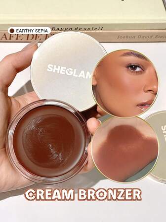 Silk Haze Cream Bronzer-Earthy Sepia Contour Cream Non-Grassetto Lunga Durata Naturale Bronzer Contouring Contour Leggero Marchio Bellezza Trucco Cosmetico Per Donne Ragazze Perfetto Per Inverno Ideale Per Y2K Elegante Moda Adatto Per Compleanno Natale Regalo Festa Pronto Migliore Colore