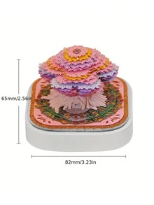 Joivida New Sticky Note Paper Sculpture Desk Calendar, Creative Holiday Gift, Panoramic Colorful Treehouse Paper Sculpture Model Decoration, Perfect For Gifts And Holiday Presents