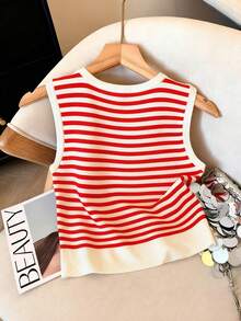 Resyla Women's Casual Striped Tank Top, Summer - Multicolor - View 2