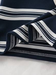 SHEIN Playful Pals 男婴三件套：衬衫、针织背心和休闲裤，英伦风，秋冬季