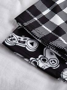 2条装青少年男童经典格子印花睡裤，适合所有季节 - 彩色 - 查看 6