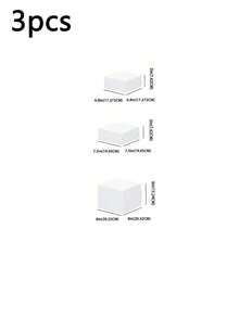 Bộ 3/4/6 giá đỡ thức ăn bằng acrylic màu trắng/trong suốt. Giá đỡ đa năng 5 mặt bằng acrylic với đáy rỗng, thích hợp cho bữa ăn sáng muộn, tiệc buffet, đám cưới và các buổi tiệc. (Vui lòng chọn đúng bộ sản phẩm; sản phẩm có đánh dấu kích thước chi tiết và các bộ sản phẩm có kích thước khác nhau.) - trắng - Xem 14