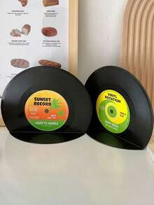 Joivida 2 Bộ Giá đỡ sách hình đĩa vinyl ban nhạc rock Blurry Oasis, Giá đỡ sách để bàn kiểu retro, Giá đỡ sách phân chia, Giá đỡ sách hình đĩa vinyl, Giá đỡ sách hình đĩa vinyl kiểu retro màu đen, Giá đỡ sách kiểu cổ điển bo tròn, Giá đỡ sách trang trí kiểu cổ điển cho học sinh, sinh viên, văn phòng tại nhà - Nhiều màu - Xem 8